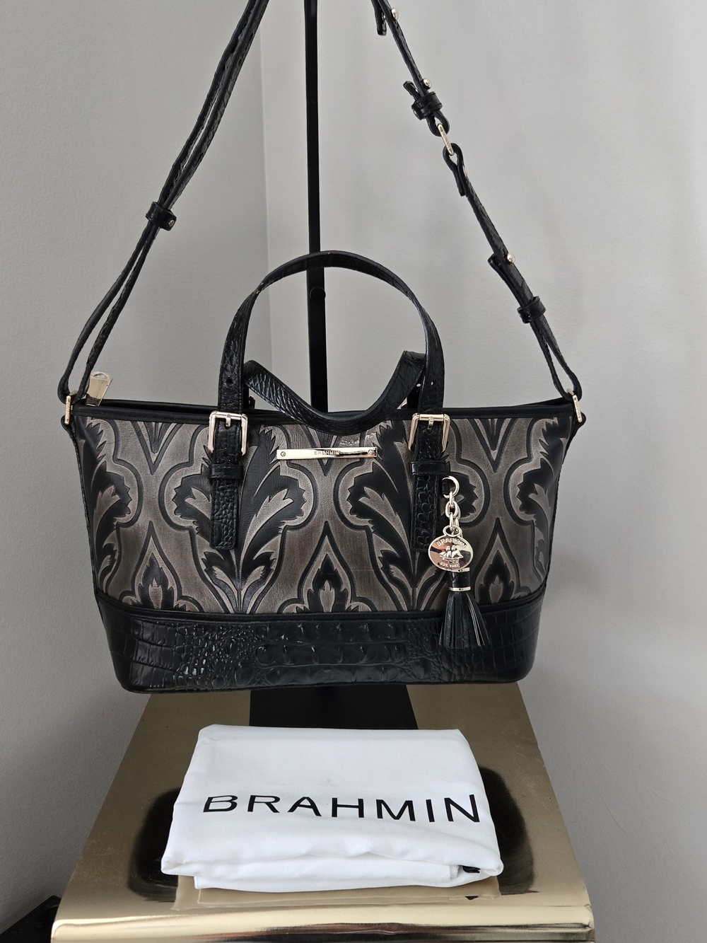 Brahmin Mini Leather Asher